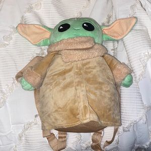 Only used once baby yoda plush bag